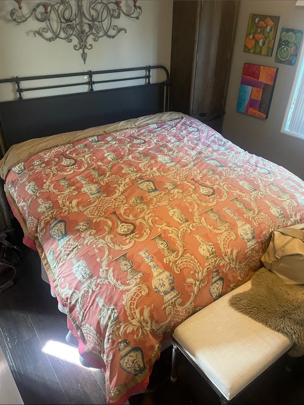 Cal king Ginger Jar Custom Duvet Cover